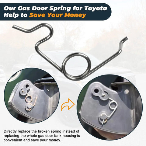 Toyota Tundra Fuel Door Spring Replacement Stainless Steel Gas Door Spring For 2007-2020 Tundra Smooth Close Fuel Tank Door Pocket Spring