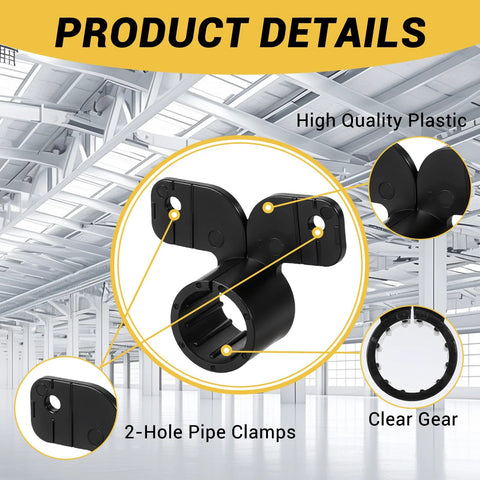 MSLANE PEX pipe hanger and nylon clamp set, 190 pcs, 3/4 in, black, includes screws