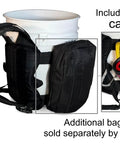 Heavy Duty Five Gallon Bucket Backpack For Fishing And Apple Picking Multipurpose Hauler With Padded Back Support And Adjustable Straps