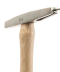 Close-up of Sure Strike Tack Hammer with 5 oz forged steel head, magnetic face, and hickory wood handle.