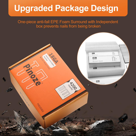 Heavy Duty Galvanized Upholstery Staples And 18GA Brad Nails Kit For Pneumatic And Electric Staple Guns 4200 Count Combo Pack