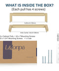10 Pack Solid Zinc Alloy 5 Inch Center To Center Slim Square Bar Cabinet And Drawer Handles Gold Knurled Dresser Pulls with screws and ruler