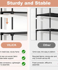Comparison of 5 Tier Shoe Rack With Hook And Side Pocket materials and assembly with 13mm tube and non-woven fabric durability.