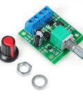 PWM Low Voltage Motor Speed Controller Kit Pack Of 3, DC 1.8V To 15V Adjustable Driver with speed control knob and circuit board