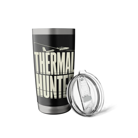 Insulated Stainless Steel Tumbler For Sailplane Pilots And Glider Fans Keeps Drinks Hot Or Cold On Thermal Soaring Flights And Ridge Soaring Training Perfect For Aero Tow Crews Club Members For Weekend Aviators with lid