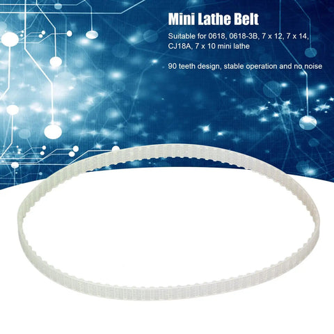 Mini Lathe Timing Belt 90 Teeth Replacement For 7x12 7x14 7x10 0618 3B CJ18A Transparent Polyurethane