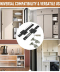 Pocket Door Kit With Inset Sliding Hardware For Hidden Cabinets 14 Inch Pocket Door System For Kitchen Pantry And Closet Easy Install