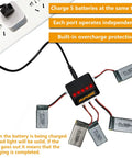 5in1 USB Charger For RC Planes And Spare Parts charging five LiPo batteries with IC Protection and overloaded indicator lights