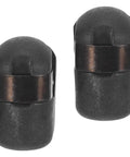 2 Pack Gas Spring Strut End Fitting Connector M8 Thread Ball Socket Joint Black Plastic For Hydraulic Rod Lift Support, shown in two views