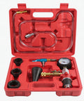 Coolant Vacuum Refill Kit For Radiator With Vacuum Gauge Tool And 32mm 35mm 40mm 45mm Adapters in red case