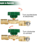 Battery Quick Disconnect Switch Top Post Kill Switch instructions showing clockwise and counterclockwise operation for vehicles