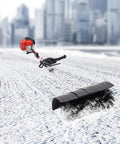 Gas Powered Handheld Sweeper Broom For Lawn Cleanup 52cc 2 Stroke Engine Two Point Three HP Portable Gasoline Powered Sweeping Machine With Fuel Tank Built To Last Durable ABS Aluminum Build Easy Start And Debris Removal, clearing snow