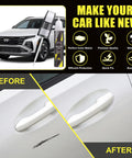 Hyundai Exact Color Touch Up Kit Ultimate Red For Nicks And Chips 2 In 1 Quick Fix Car Scratch Remover Easy Color Match Paint Repair Before and After Image