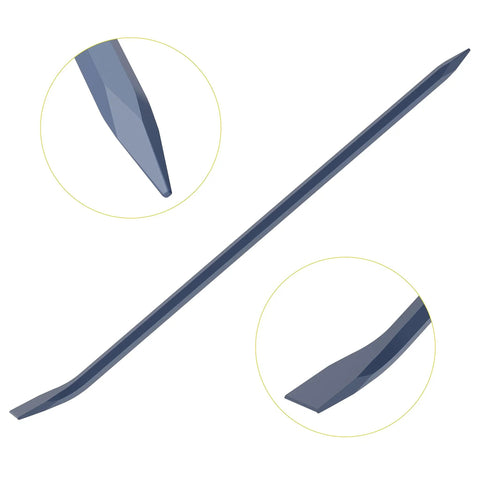 Hexagonal Connecting Bar Sleever Line Up Bar 36 Inch Steel Crowbar For Prying And Aligning With Chisel End Mn Steel Heavy Duty Pry Tool