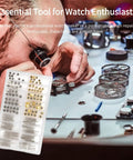 Watchmaker using Stem Extender and Crown Set for Watch Repair High Hardness Wear Resistant Replacement Parts Kit