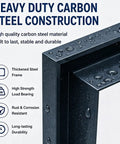 Close-up of Heavy Duty Carbon Steel construction of a Slick Carbon Steel Hidden Drywall Access Panel With Push To Open Design.