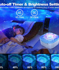 Star Projector Galaxy Night Light With Remote Control And Timer Bluetooth Speaker Aurora Ocean Wave Nebula Sky Projector used in bedroom