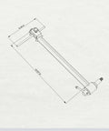 Diagram of Derailleur Hanger Alignment Gauge Tool For Bikes With 20 To 29 Inch Wheels Pro Grade Stainless Steel 304