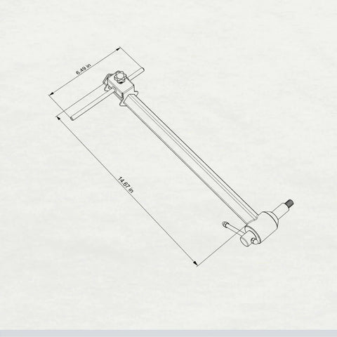 Diagram of Derailleur Hanger Alignment Gauge Tool For Bikes With 20 To 29 Inch Wheels Pro Grade Stainless Steel 304