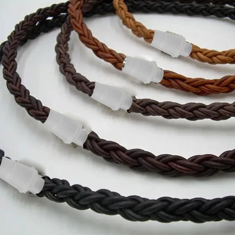 50 Pairs Plastic Pendant Lighting Strain Reliefs For Lamp Sockets M10 Cable Glands Cord Grips attached to braided cords