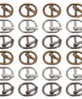 150 Piece Mini Buckle Set For Doll Clothes And Craft Projects, Small Belt Fasteners in silver, gunmetal, antique copper