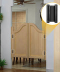 Double Action Spring Hinges for Double Swing Doors, Saloon and Cafe Pub Doors, 6 Inch 201 Stainless Steel Hinges, Black Finish