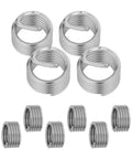 10 Pcs M18 X 2.5 X 2D Stainless Steel Thread Inserts Kit For Fixing Damaged Threads In Auto, Machinery, And Home DIY Projects, Durable Wire Thread Inserts For Quick And Strong Heavy Duty Thread Restoration showing stainless thread inserts