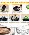 Features of Heavy Duty 12 Inch Metal Lazy Susan Organizer With 360 Degree Spin Anti Rust Turntable For Cabinet Kitchen Dining Table.