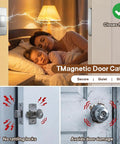 Close-up of 26 Pack No Drill Magnetic Cabinet Catches Ultra Thin Strong Magnetic Latch With Adhesive on cabinet doors