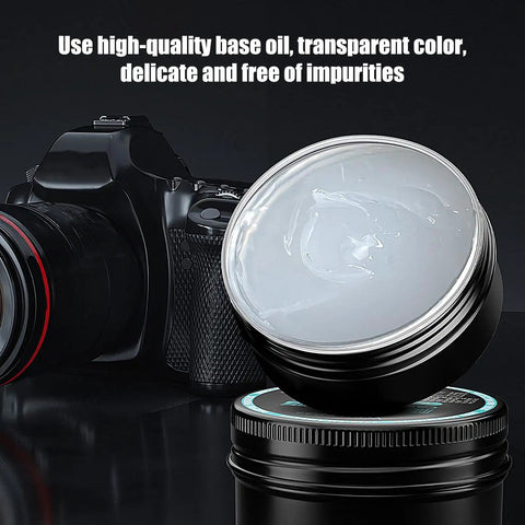 Heavy Duty Camera Lubricating Oil For Snag Free Shutter Repairs And Precision Lens Care Rust Resistant Formula in 30g tub.