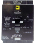 Heavy Duty 480Y 277V 25A Miniature Circuit Breaker Model EDB34025 close-up view