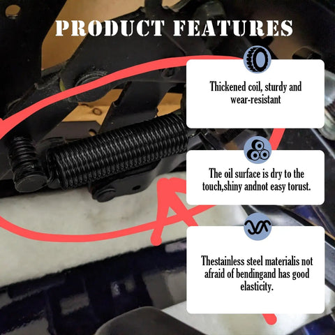 Heavy Duty Recliner Chair Tension Springs For Smooth Replacement Fix Your Creaky Couch With Rust Resistant Galvanized Steel Parts features thickened coil.