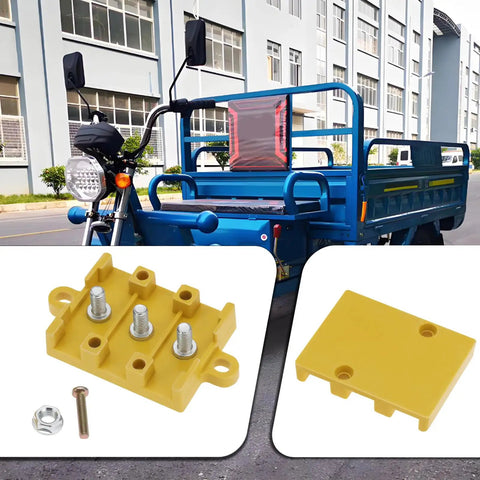 3 Pole High Current Electric Bicycle Motor Cable Connector Block Bakelite Insulated Wire Connection Box for E Bike