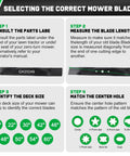 Guide for selecting Heavy Duty 42 Inch Mower Mulching Blades for John Deere Riding Lawn Tractors with Round Mounting Hole
