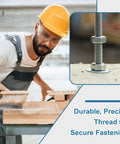 Beefy 4 Pack Fully Threaded Rods M8 x 200mm 304 Stainless Steel for industrial, DIY, and automotive applications.