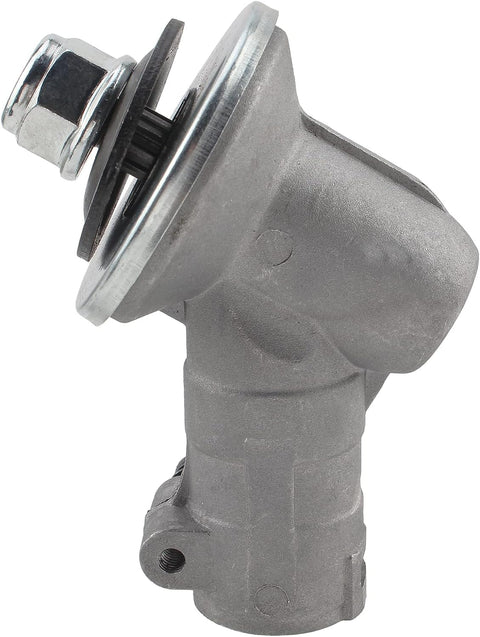 Beefy Bevel Gear Head Replacement For Husqvarna And Jonsered Trimmers 530096295 Gearhead, side view of metal component