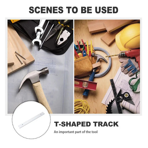 300mm T Shaped Rail Clamp With Iron Slot Holder Clip For Easy Rock Solid T Slot Track Mounting In Woodworking And Machine Setups For Precise Alignment And Smooth Operation, T-shaped track