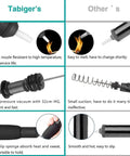 Comparison of desoldering wick and vacuum pump kit features showing nozzle, vacuum pressure, and grip differences.