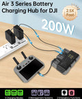 Air 3 Series Fast Charging Hub Kit Power Free For DJI Specta Air 3 3S Drone Controller And Camera Accessories 27000mAh Battery