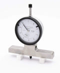 Front view of Dial Depth Gauge Kit With 0 To 1 Inch Base And 1 To 7 Inch Extensions Including Six Extensions, 0.001 Inch Precision.