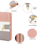 RFID Blocking Large Capacity Womens Bifold Wallet With ID Window Zipper Coin Pocket Dope Ice Cream Design Vegan PU Leather