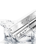 Full Extension Drawer Slides Stainless Steel Soft Close Three Section Drawer Rails For Cabinets With Detachable Quick Release Latches In Water