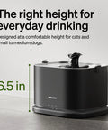 Cool Upgrade Cat Water Fountain With Stainless Steel Tray Dockstream 2 Indoor 3L 101oz Auto Cat Fountain, 6.5 inches tall