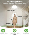 Four Pack 9 Inch Motion Sensor Ceiling Lights Wired LED Flush Mount Bright White 18W 1800lm With Three Color Temperature Modes And 30 To 120 Second Timer For Closet Pantry Hallways Stairwells Garage shown installed in hallway
