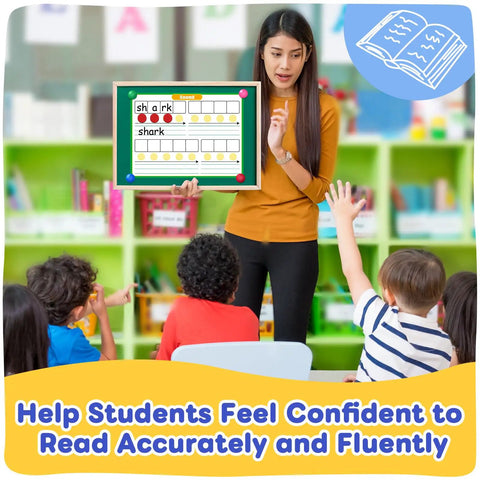 Giant Phonics Dry Erase Cards Six Pack For Phonemic Awareness And Syllable Practice in classroom use