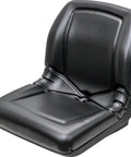 KM 225 Black Vinyl 19 Inch Bucket Seat For Mowers Gators Skid Steers Compact Utility Tractors Rollers Trenchers UTVs And More