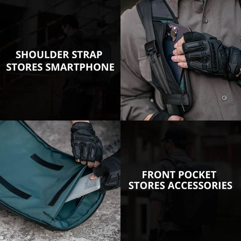 Camera Backpack For Ronin 4D Gear Waterproof Bag For Lenses And Accessories showing smartphone pocket and accessory storage