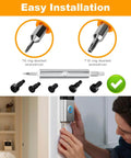 Person using Doorbell Screwdriver Kit With Double Ended T6 T15 Driver And 2x5 Screw Set to install Video Doorbell 2nd Gen