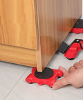8 Pack ABS Moving Wheel Set For Quick Furniture Relocation Tool Free Assembly Anti Slip Sliders under wooden furniture