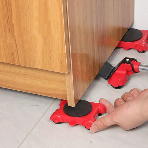 8 Pack ABS Moving Wheel Set For Quick Furniture Relocation Tool Free Assembly Anti Slip Sliders under wooden furniture